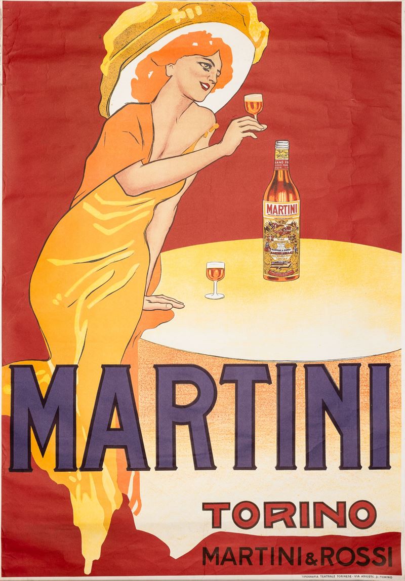 Freeman : Martini Rossi Vermouth Torino.  - Auction POP Culture and Vintage Posters - Cambi Casa d'Aste