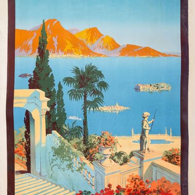 Le Lac Majeur - Lago Maggiore - Chemin De Fer Paris , Lyon , Mediterranée.