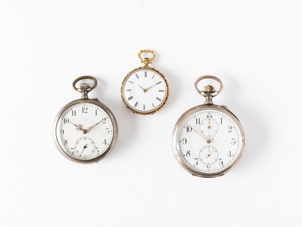 Tre orologi da tasca: Longines, Vera e Archinard Bovy
