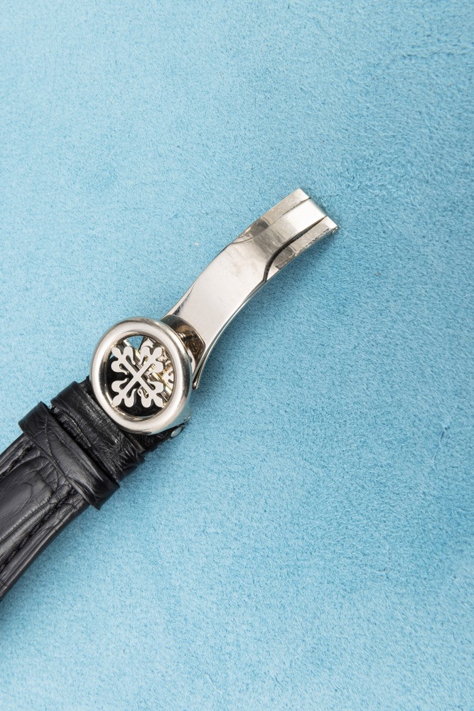 Patek Philippe - Elegante Worldtime Ref 5130g in Oro Bianco 18k, Disco Girevole con 24 Fusi Orari...