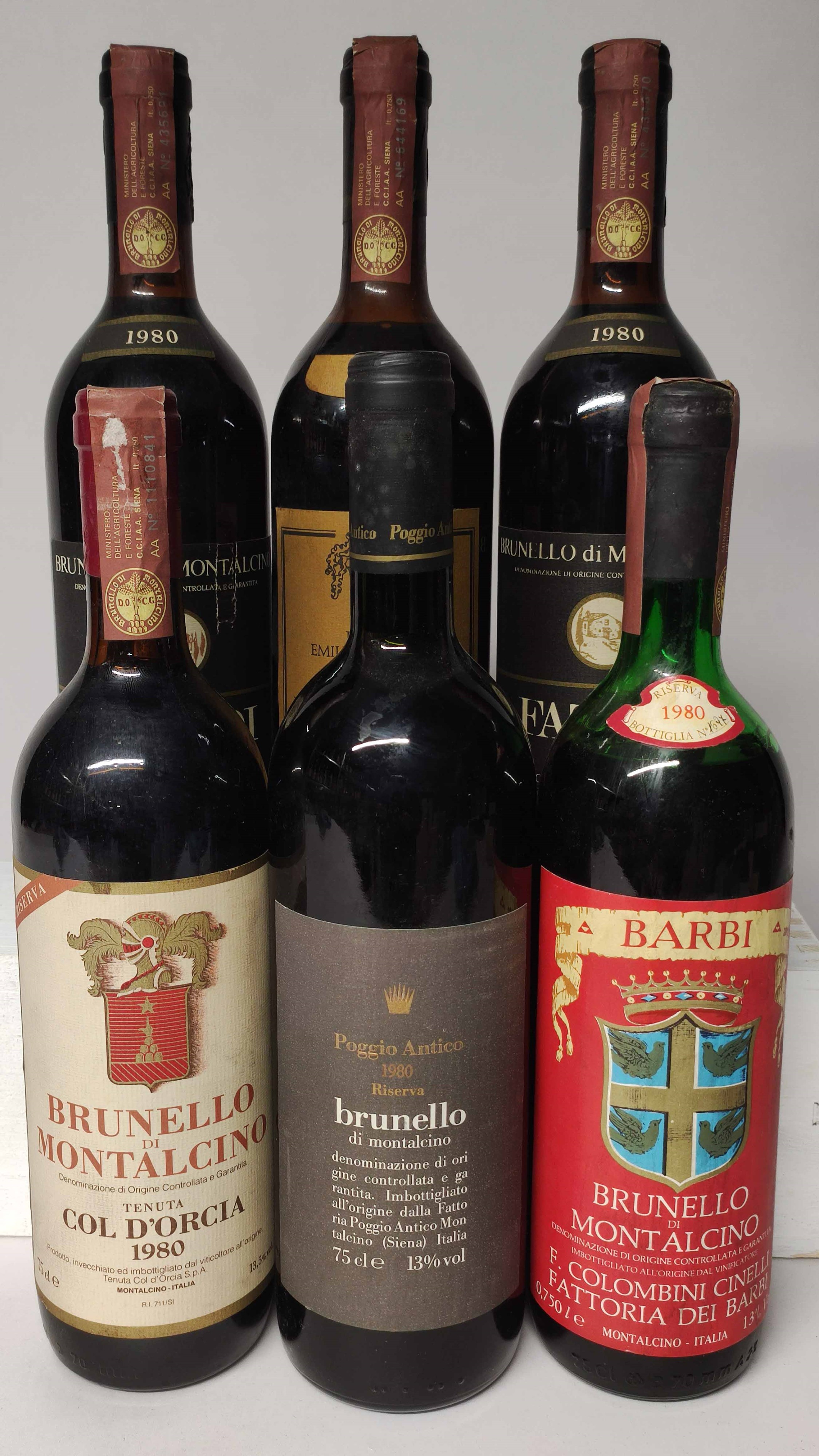 Fattoi Poderi Emilio Costanti Col D'orcia Poggio Antico Barbi, Brunello di Montalcino