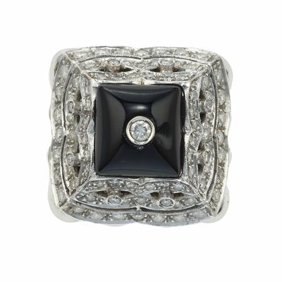Anello in Diamanti con Cialde Centrali Intercambiabili
