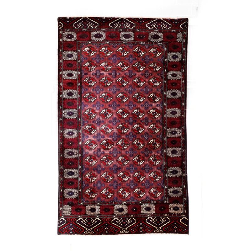 Tappeto Tekke, est Turkestan prima metà XX secolo  - Asta Tappeti Antichi - Cambi Casa d'Aste