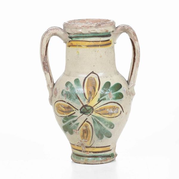 Vaso biansato Probabilmente Caltagirone XIX secolo