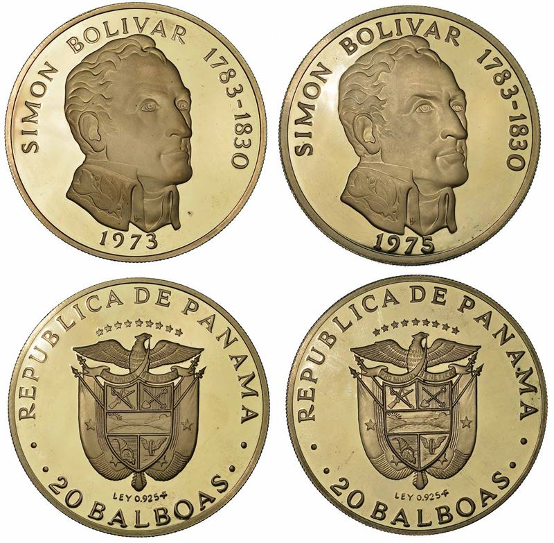 PANAMA. Lotto di due monete.  - Asta Numismatica - I - Cambi Casa d'Aste