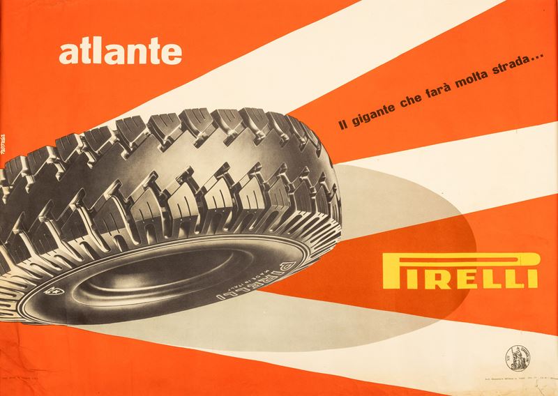 Noorda : Pirelli atlante.  - Auction POP Culture and Vintage Posters - Cambi Casa d'Aste