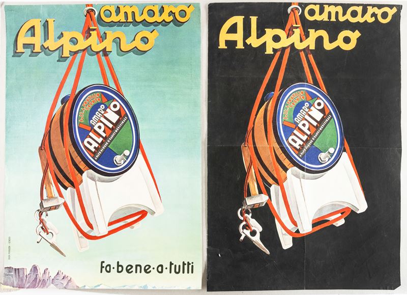 Freeman : Amaro Alpino.  - Auction POP Culture and Vintage Posters - Cambi Casa d'Aste