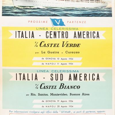 Sitmar: Navigazione Italia - Centro e Sud America.