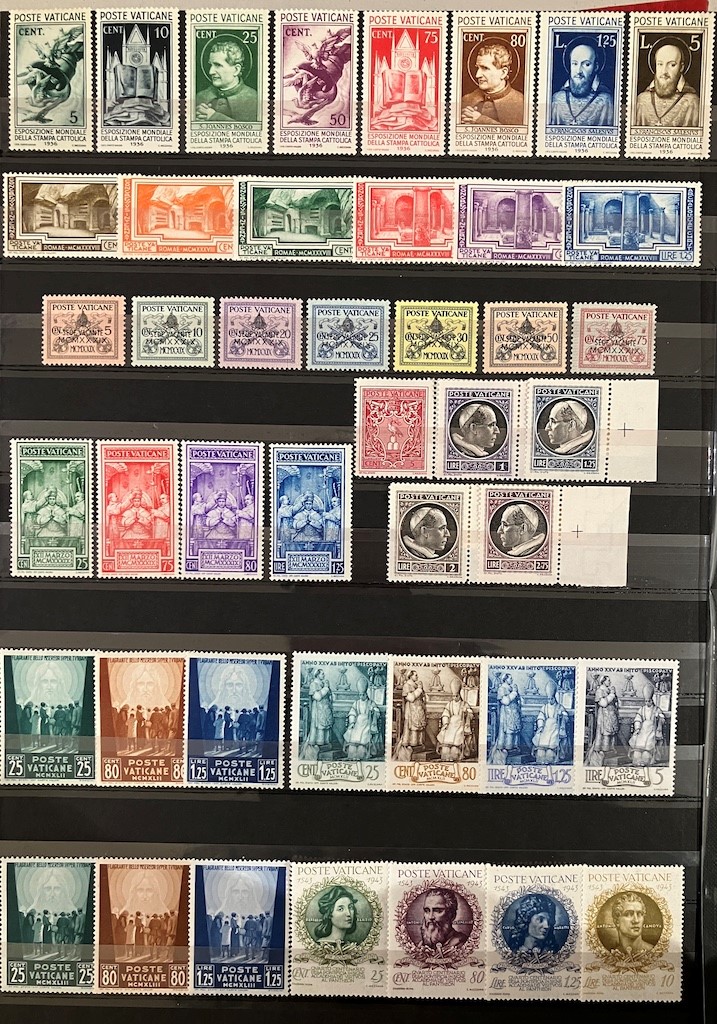 1929/1978, Città del Vaticano, Collezione Nuova su Classificatore