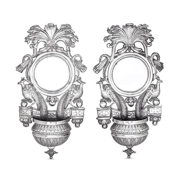 Two holy water fonts, Venice, 1800s