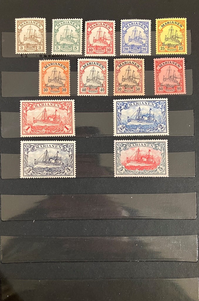 Collezione di francobolli delle Colonie Tedesche, 1899-1916