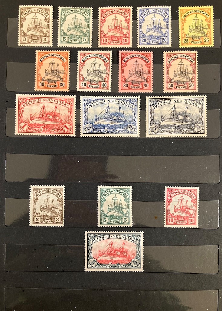 Collezione di francobolli delle Colonie Tedesche, 1899-1916