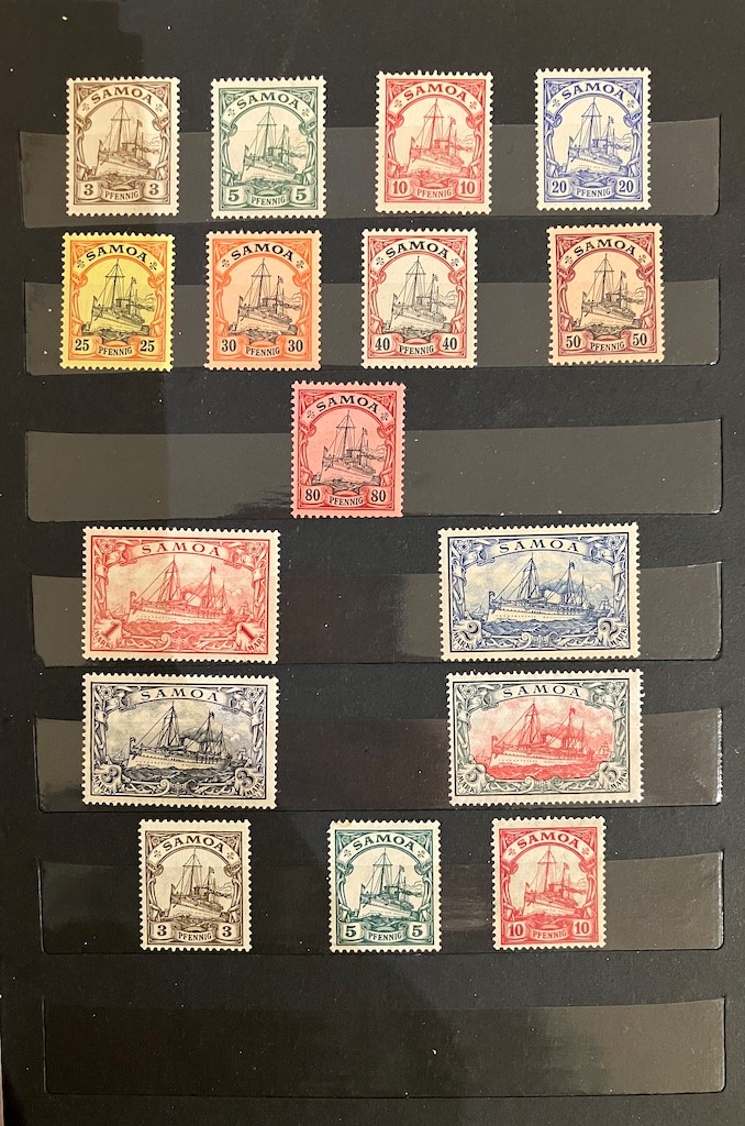 Collezione di francobolli delle Colonie Tedesche, 1899-1916
