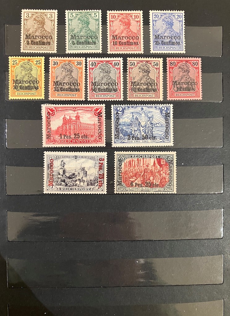Collezione di francobolli delle Colonie Tedesche, 1899-1916