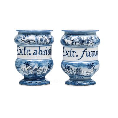 Coppia di Albarelliliguria, XIX o XX Secolo