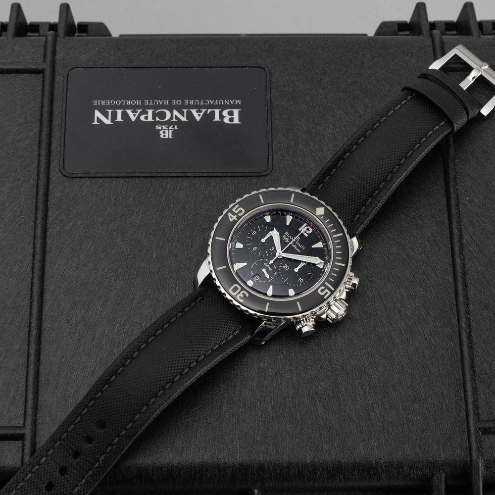 Blancpain - Attraente Orologio Subacqueo Fifty Fathoms, in Acciaio Inossidabile, a Carica Automat...