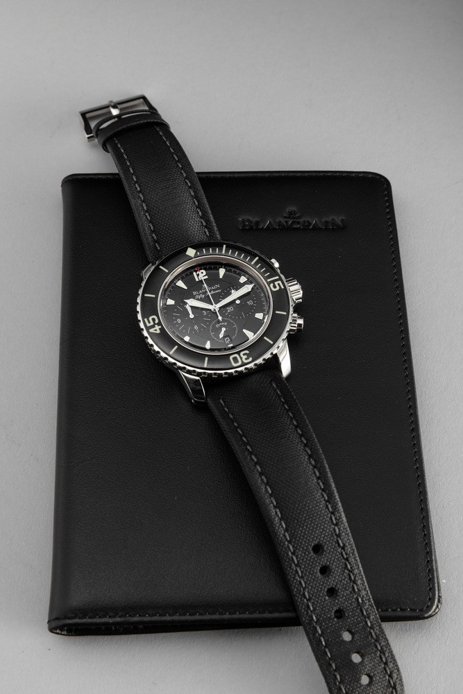 Blancpain - Attraente Orologio Subacqueo Fifty Fathoms, in Acciaio Inossidabile, a Carica Automat...