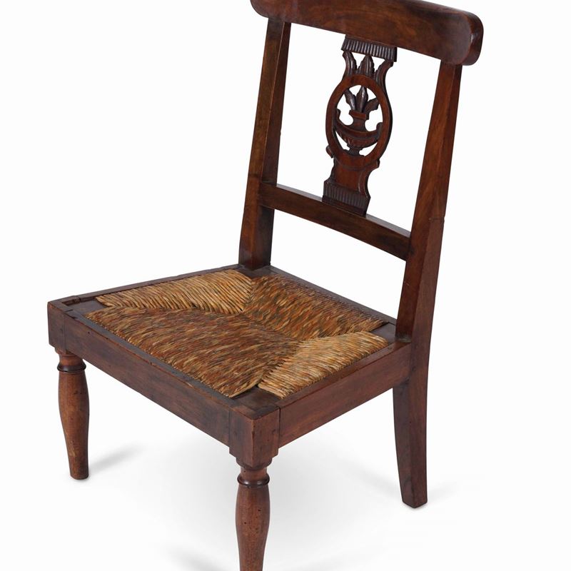 Piccola sedia in legno  - Auction Antique July - Cambi Casa d'Aste