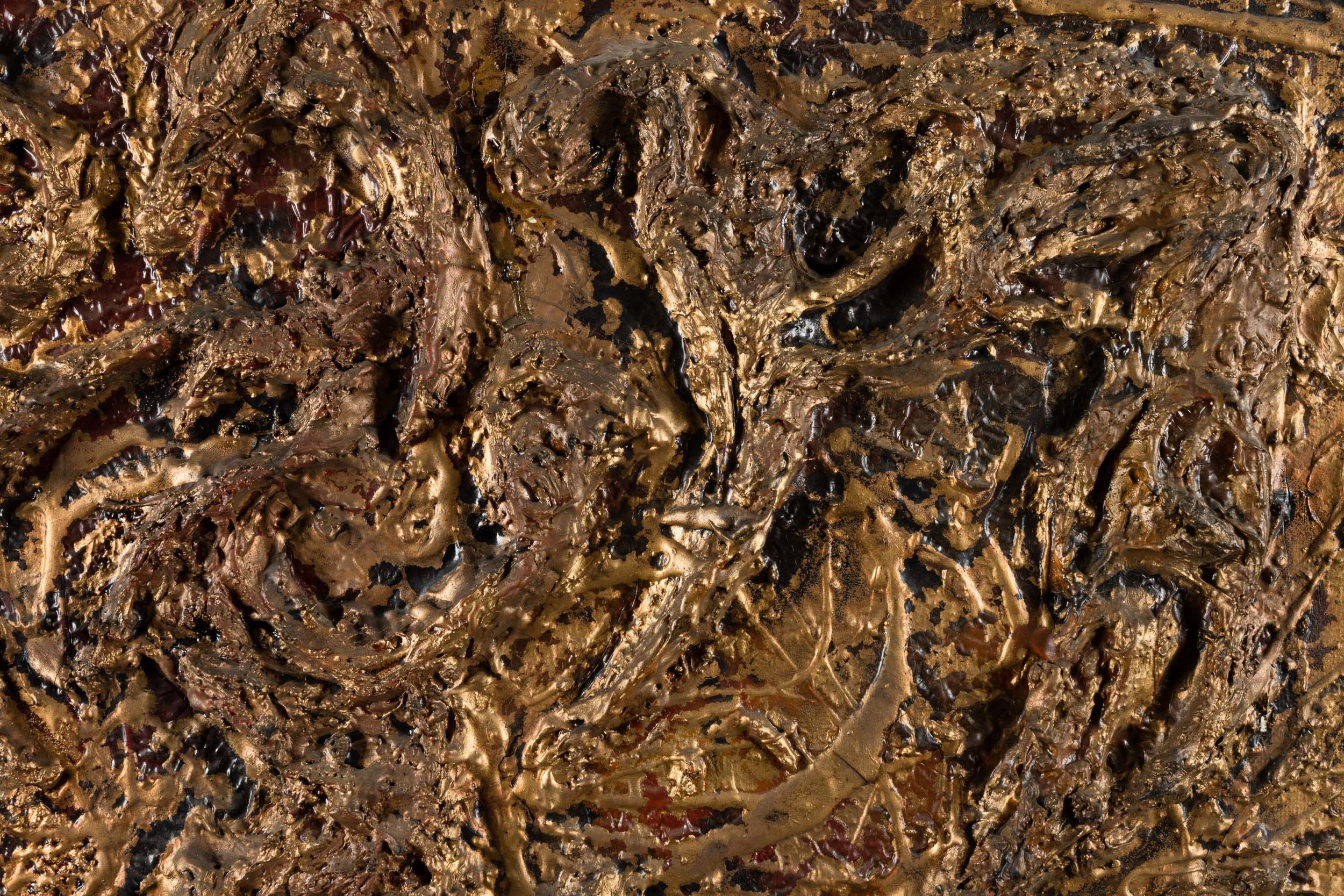 Jean-jacques Lauquin - Senza titolo (tecnica mista su tela), 1960