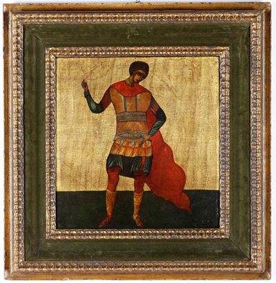 Icona Raffigurante Arcangelo Michele, Russia, XIX Secolo