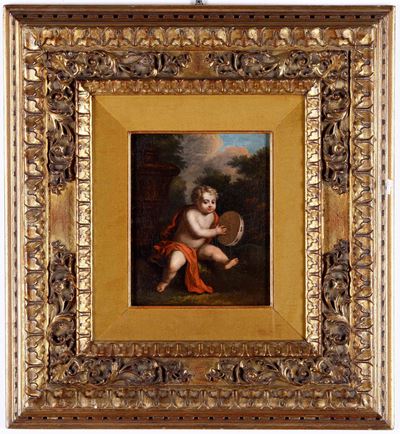 Scuola del XVIII Secolo Putto Son Tamburello