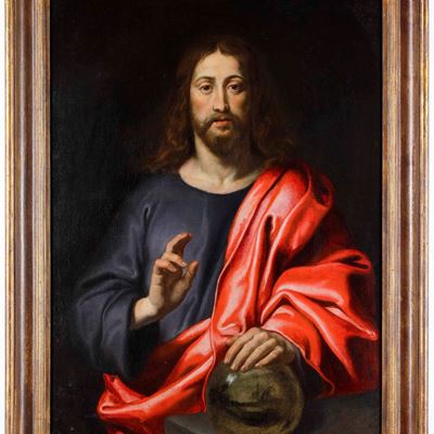 Scuola del XVIII Secolo Salvator Mundi