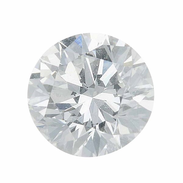 Diamante taglio brillante di ct 1.54, colore G, caratteristiche interne VVS2, fluorescenza UV nulla