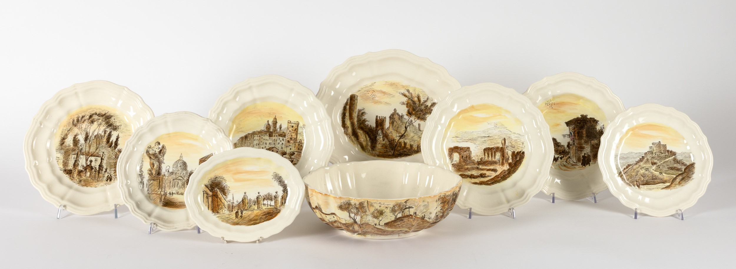 Parte di Servizio da Tavola. Laveno, Società Ceramica Italiana, 1950 Circa. Design di Michele Cas...