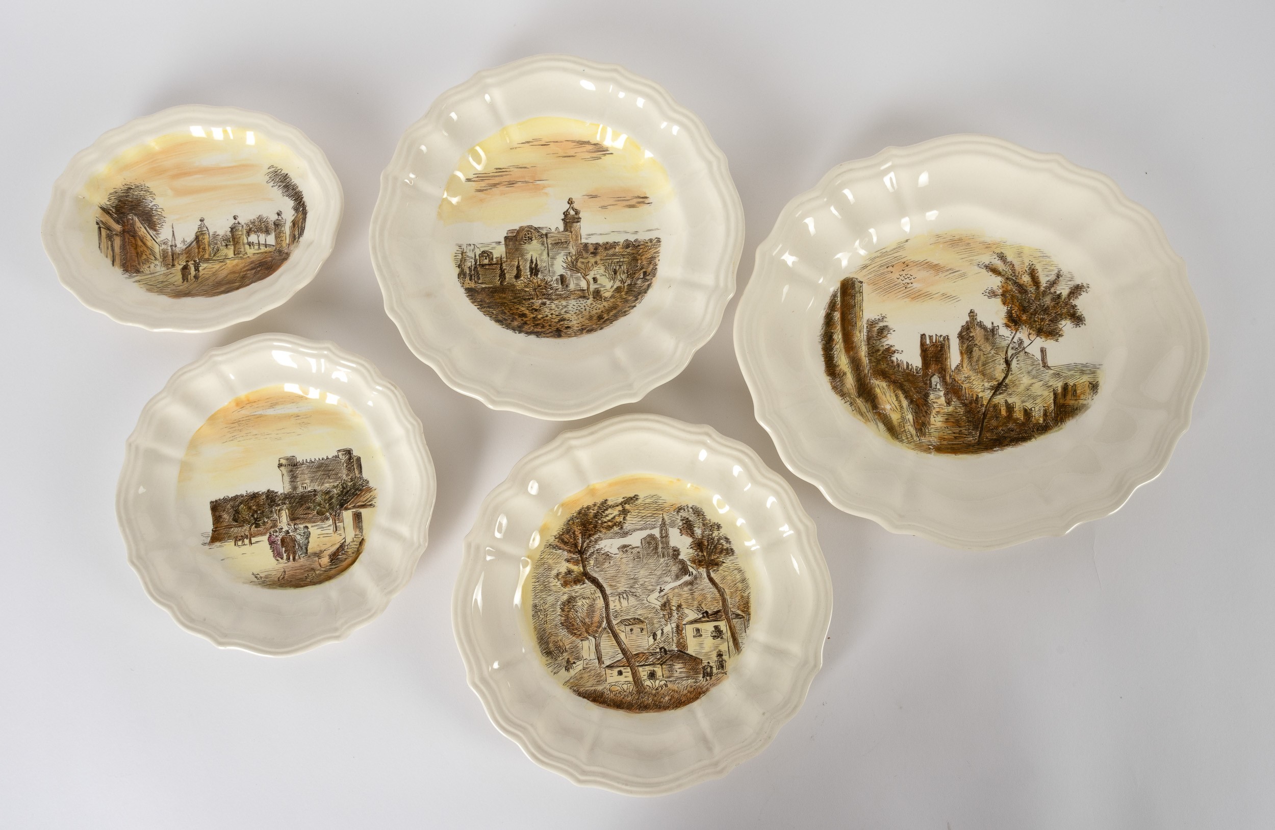 Parte di Servizio da Tavola. Laveno, Società Ceramica Italiana, 1950 Circa. Design di Michele Cas...