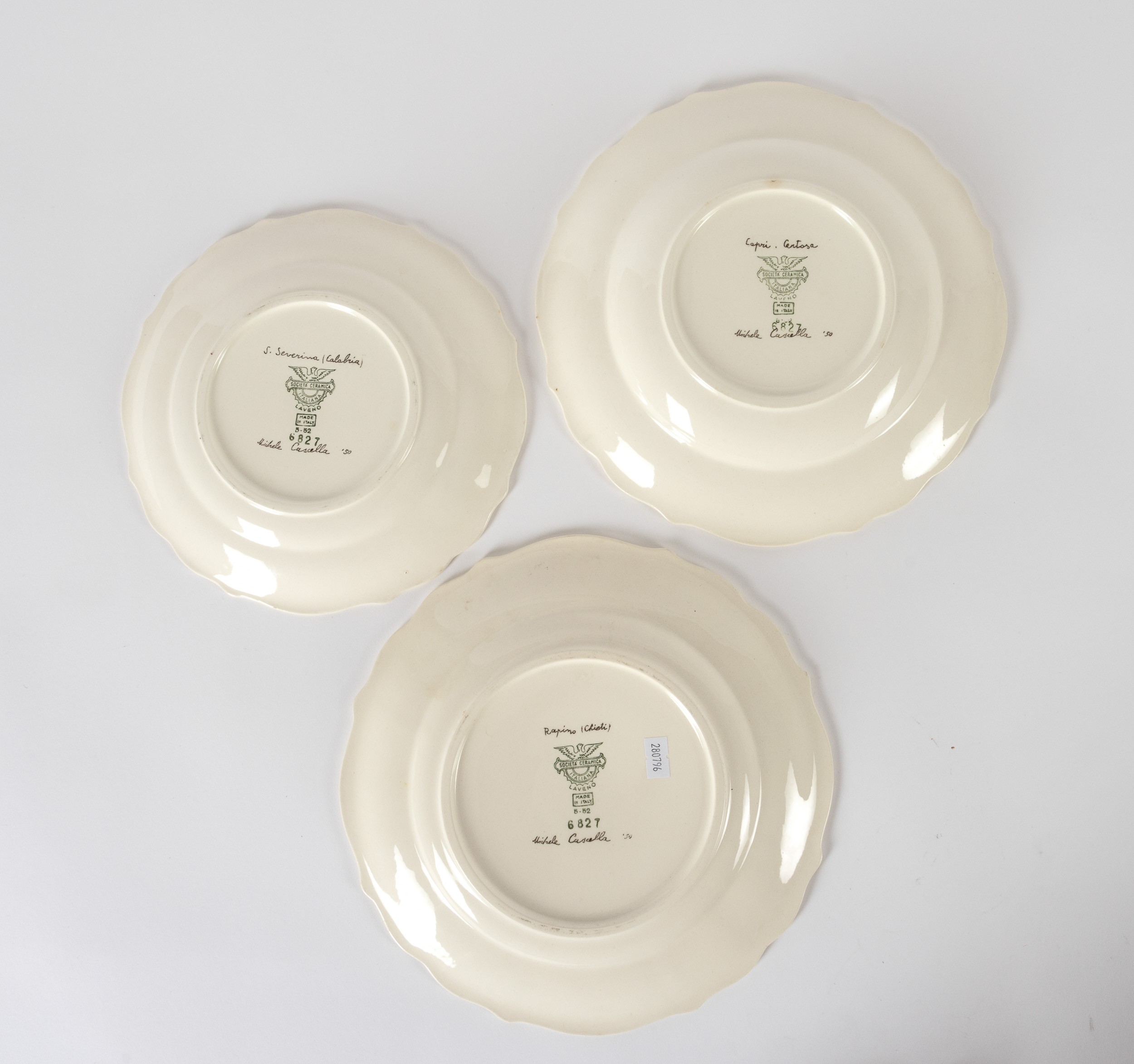 Parte di Servizio da Tavola. Laveno, Società Ceramica Italiana, 1950 Circa. Design di Michele Cas...