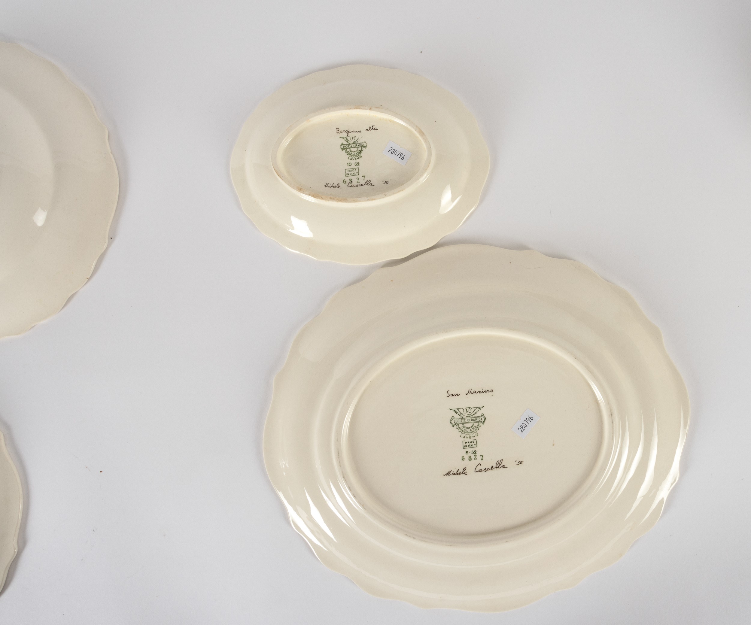 Parte di Servizio da Tavola. Laveno, Società Ceramica Italiana, 1950 Circa. Design di Michele Cas...