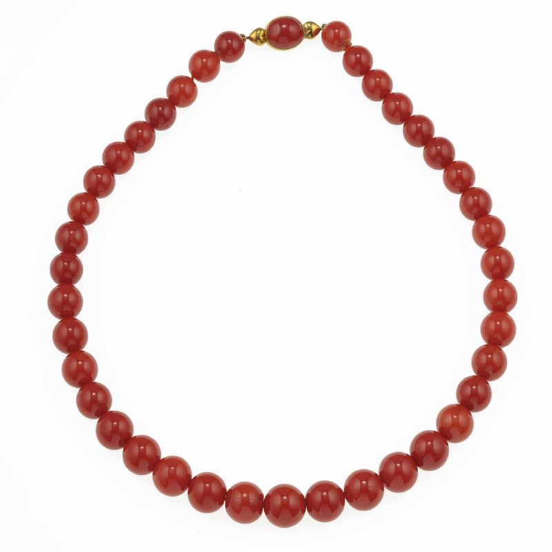 Coral necklace  - Auction Fine Jewels - Cambi Casa d'Aste