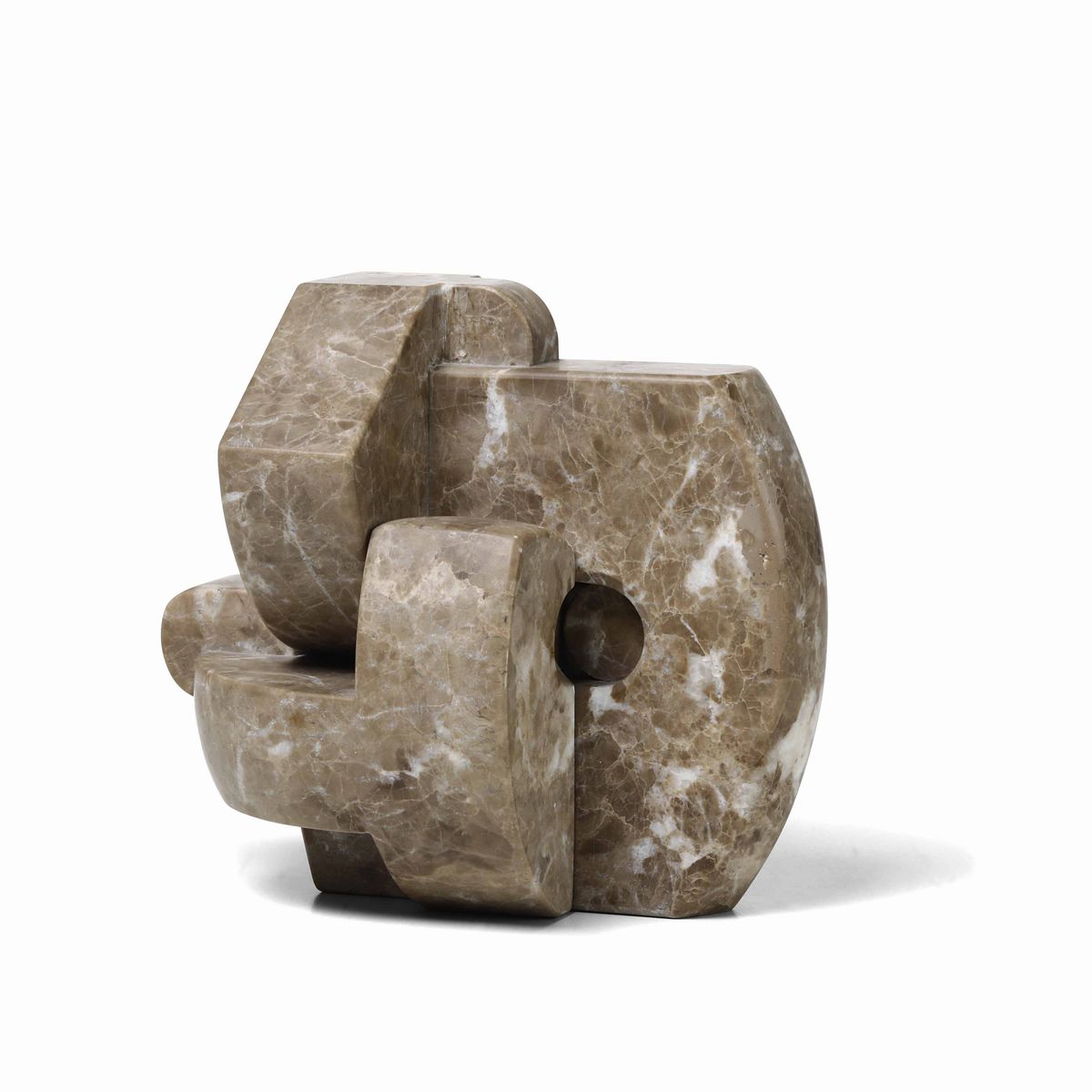 Andrea Cascella - Senza titolo, scultura in marmo