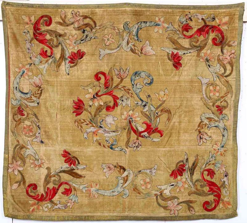 Arazzo in velluto XIX secolo  - Auction Carpets - Cambi Casa d'Aste