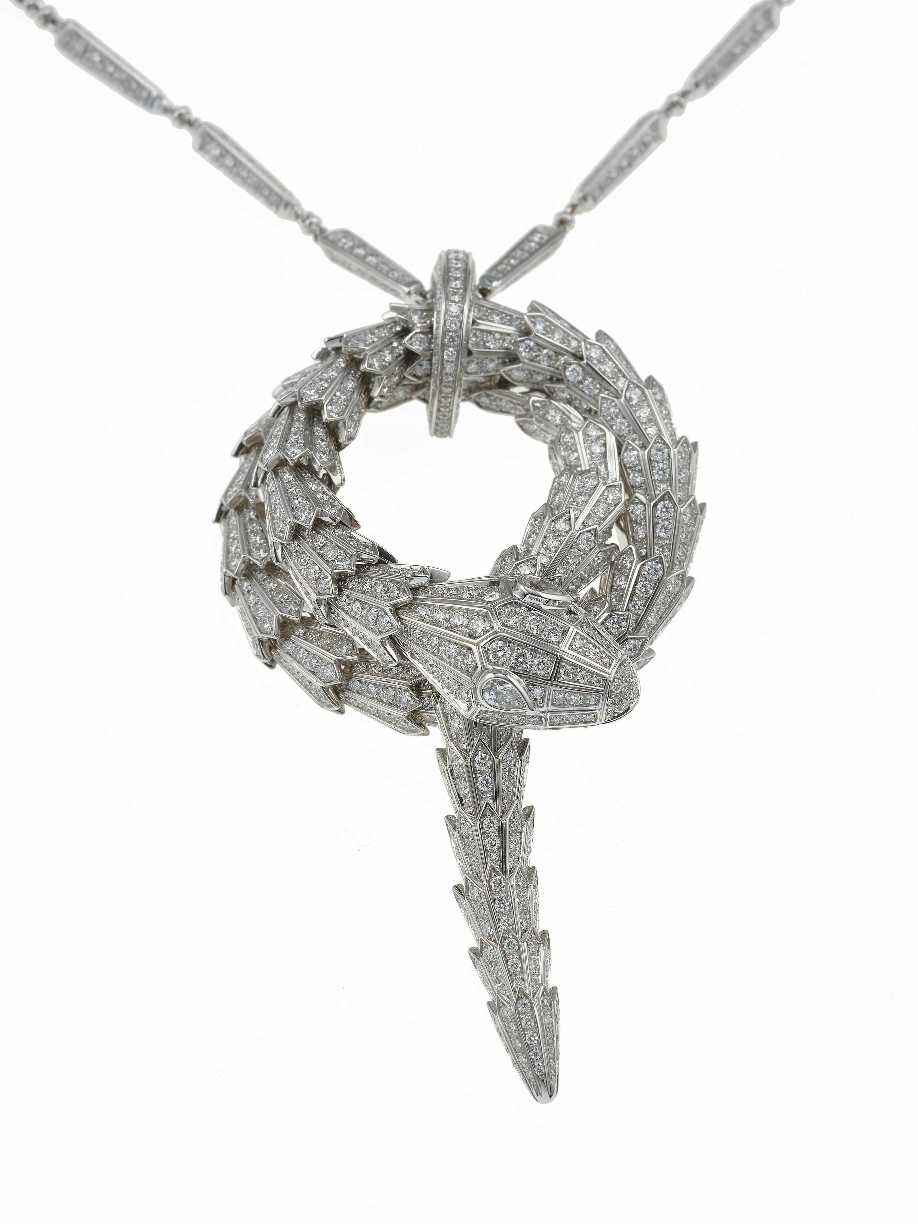Bulgari, Girocollo “Serpenti” con diamanti