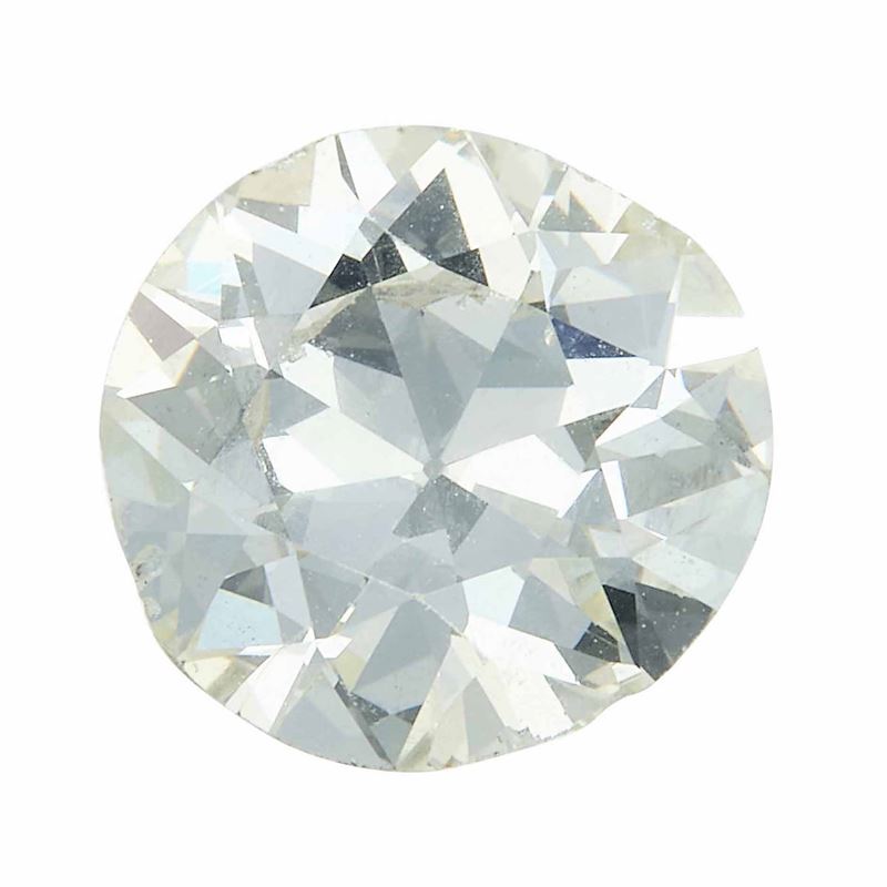Diamante di vecchio taglio di ct 1.58, colore N, caratteristiche interne VS2, fluorescenza UV nulla  - Asta Fine Jewels - Cambi Casa d'Aste