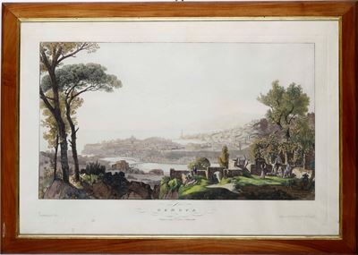 Artaria Ferdinando (1781-1843) Genova - Grande Veduta... Vienna, Presso Artaria e Compagnie, Metà...