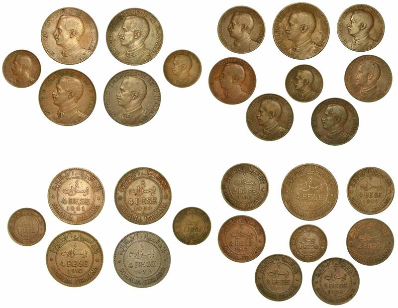 SOMALIA ITALIANA. Lotto di quattordici monete.  - Auction Numismatics - I - Cambi Casa d'Aste