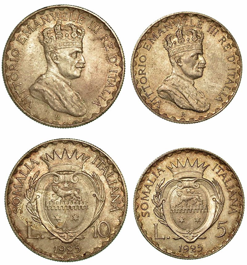 SOMALIA ITALIANA. Lotto di due monete.  - Auction Numismatics - I - Cambi Casa d'Aste