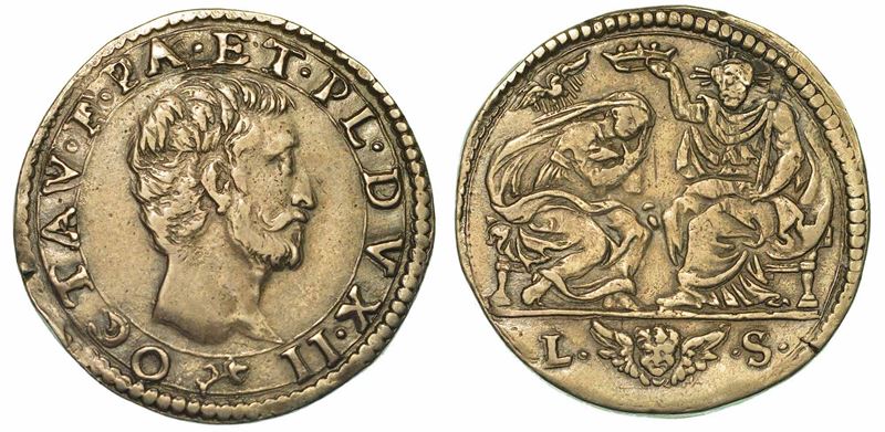 PARMA. OTTAVIO FARNESE, 1547-1586. Quarto di scudo.  - Asta Numismatica | Rinascimento - II - Cambi Casa d'Aste
