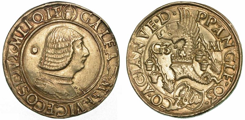 MILANO. GALEAZZO MARIA SFORZA, 1466-1476. Testone (o Lira o Grosso da 20 Soldi).  - Auction Numismatics | Renaissance - II - Cambi Casa d'Aste