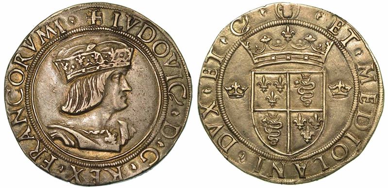MILANO. LUDOVICO XII D'ORLEANS, 1500-1512. Grosso da 18 Soldi.  - Auction Numismatics | Renaissance - II - Cambi Casa d'Aste