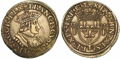 Torino. Francesco i D'angouleme, 1515-1547. Testone.