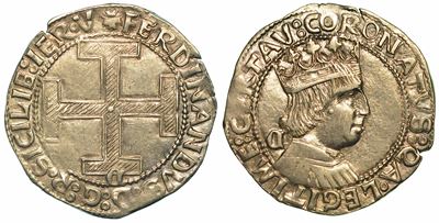 Napoli. Ferdinando i D'aragona, 1458-1494. Coronato.