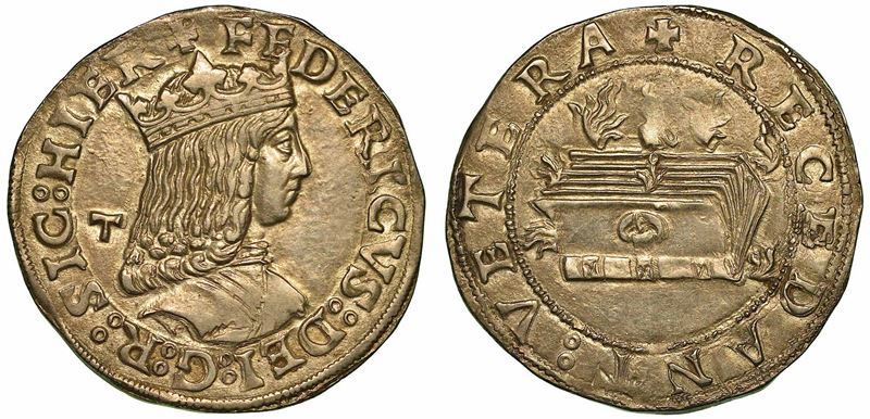 NAPOLI. FEDERICO III D'ARAGONA, 1496-1501. Carlino.  - Asta Numismatica | Rinascimento - II - Cambi Casa d'Aste