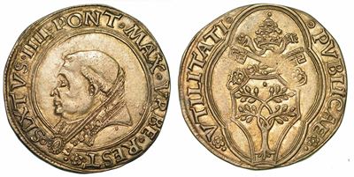 Stato Pontificio. Sisto IV (francesco della Rovere), 1471-1484. Grosso. Roma.