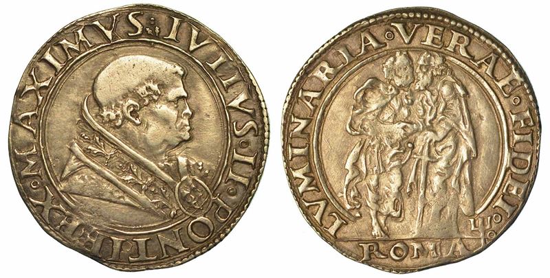 STATO PONTIFICIO. GIULIO II (GIULIANO DELLA ROVERE), 1503-1513. Giulio. Roma.  - Auction Numismatics | Renaissance - II - Cambi Casa d'Aste