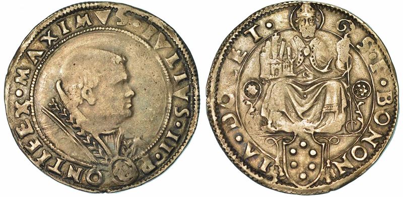 STATO PONTIFICIO. GIULIO II (GIULIANO DELLA ROVERE), 1503-1513. Giulio (1511-1512). Bologna.  - Asta Numismatica | Rinascimento - II - Cambi Casa d'Aste