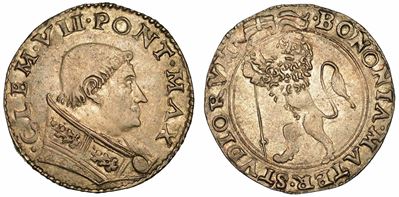 Stato Pontificio. Clemente VII (giulio De' Medici), 1523-1534. Giulio. Bologna.