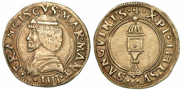 MANTOVA. FRANCESCO II GONZAGA, 1484-1519. Mezzo Testone.